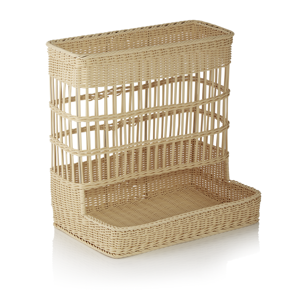 WAS Brötchenschütte WEAVER PRO Systemkörbe, 60 x 49 x 60,5 cm, hellbeige, Polypr