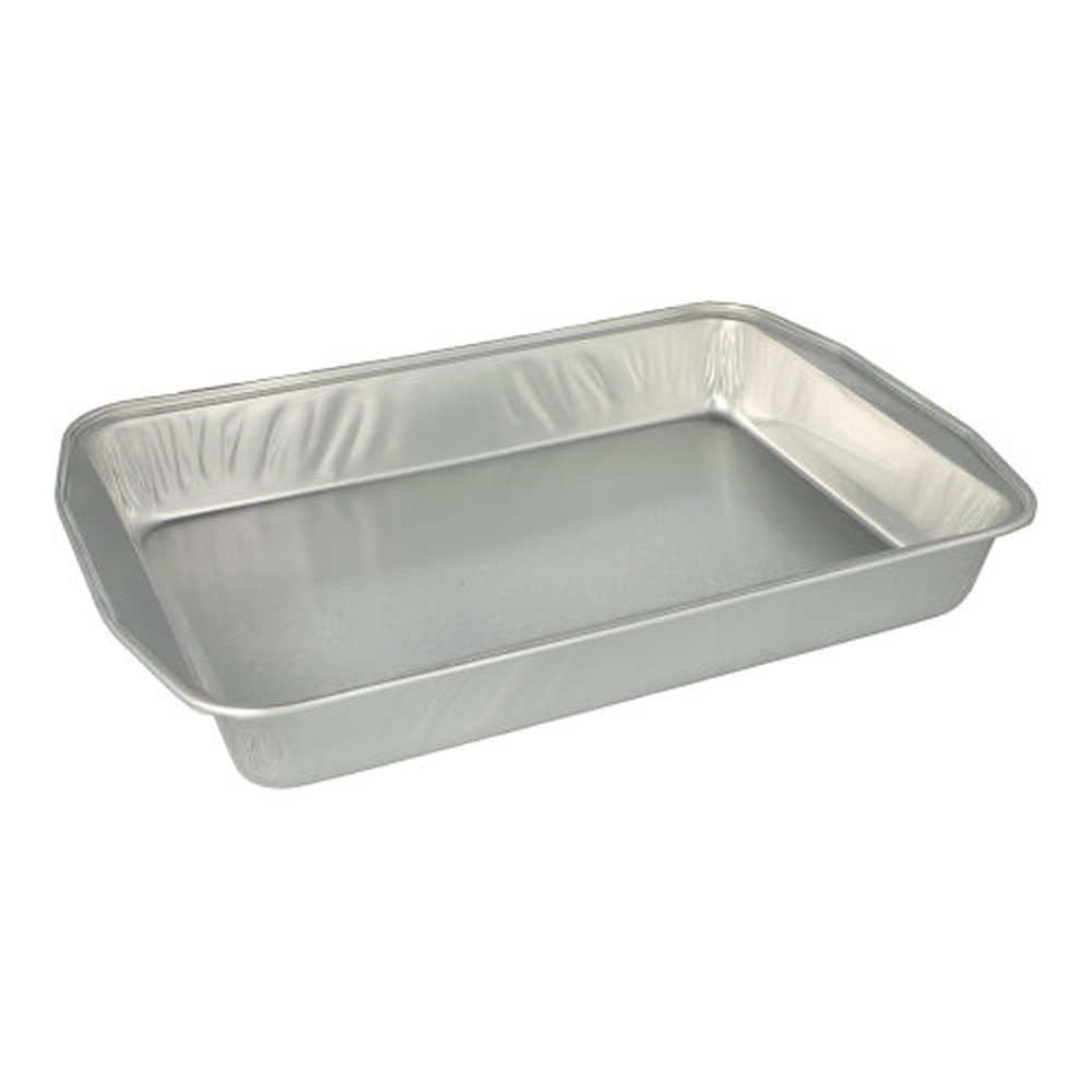 Papstar Bratschalen, Alu eckig 3,15 l 5 cm x 25 cm x 36,6 cm silber