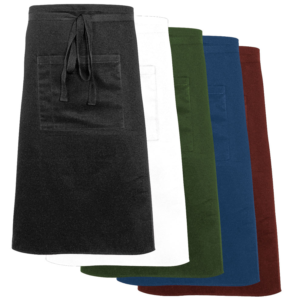 Stalgast Nino Cucino Bistroschürze mit Tasche, bordeauxrot, L. 70 cm