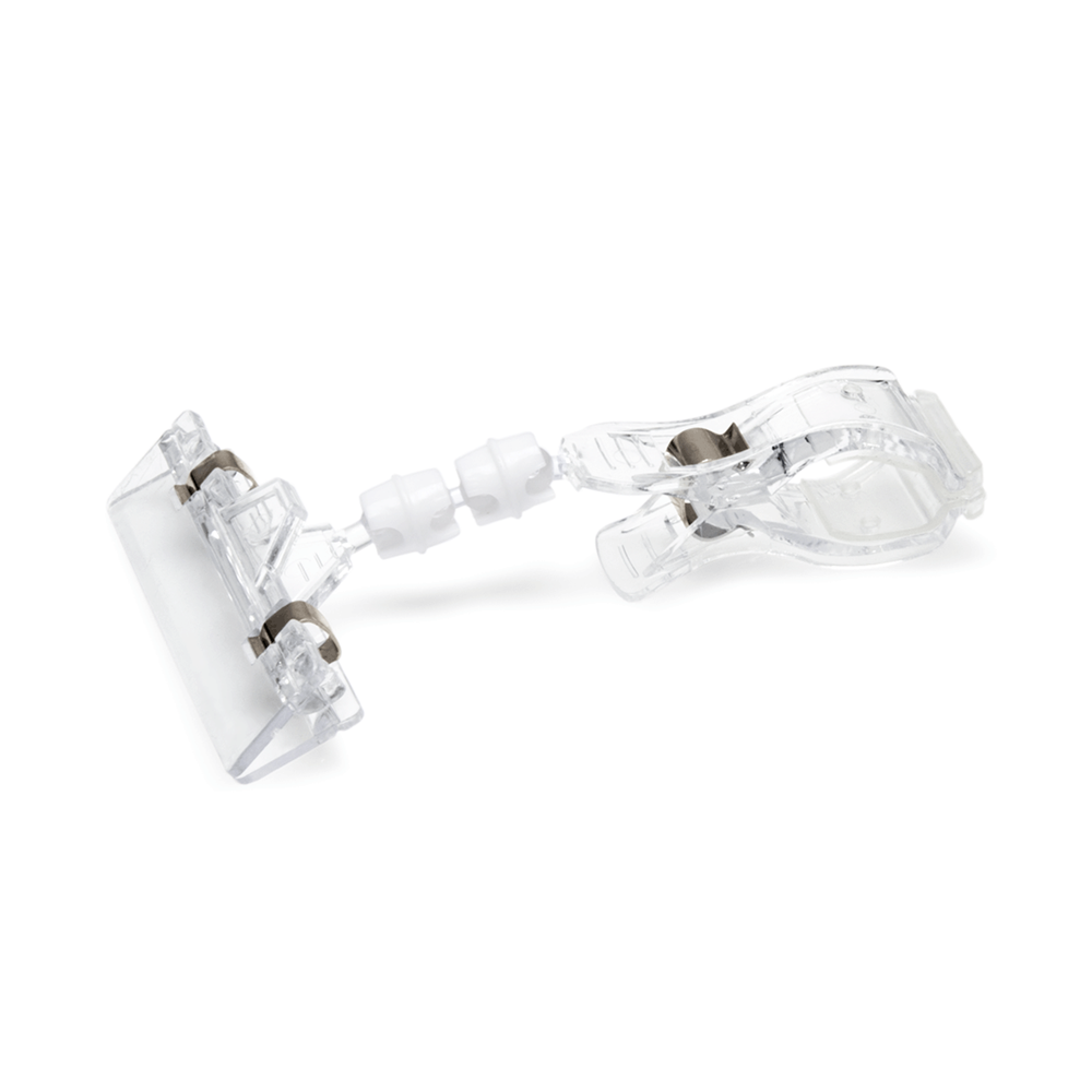 WAS Kartenhalter mit Clip, 12 cm, Kunststoff