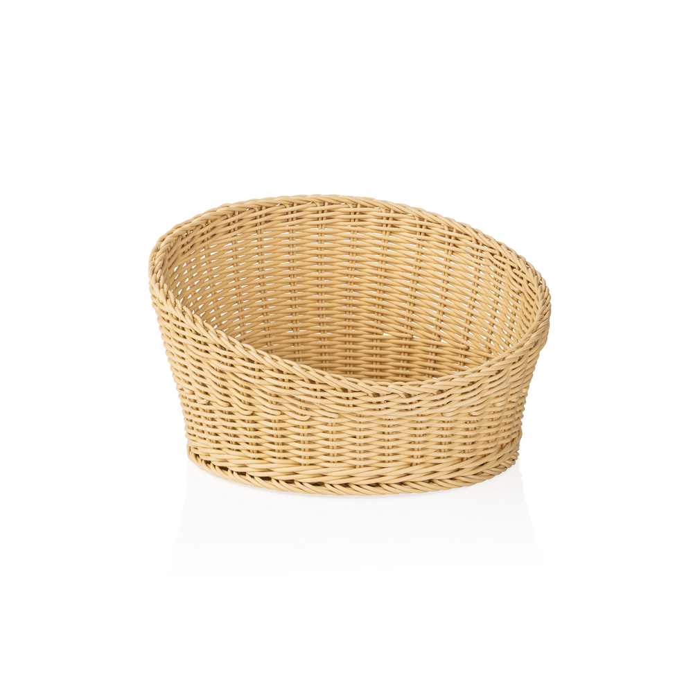 WAS Buffetkorb WEAVER PRO Systemkörbe, Ø 34,5 cm, Höhe 20/10 cm, hellbeige, Poly