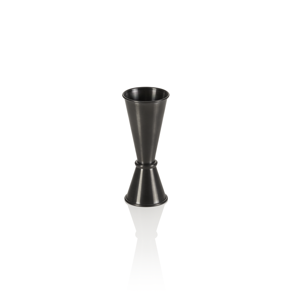 WAS Jigger, Ø 4,5 cm, Höhe 11,5 cm, 2,5/5 cl, schwarz, Chromnickelstahl, PVD-Bes