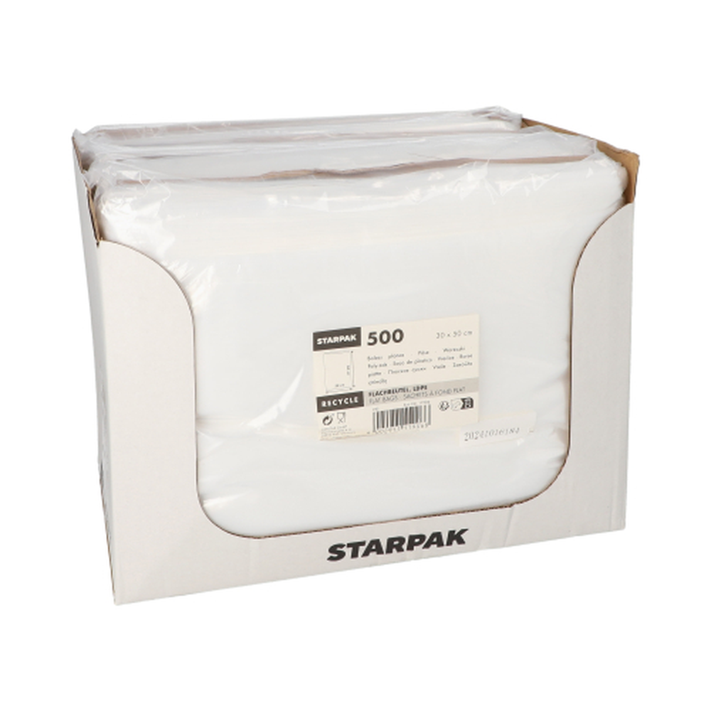 Papstar Flachbeutel, LDPE 50 cm x 30 cm transparent
