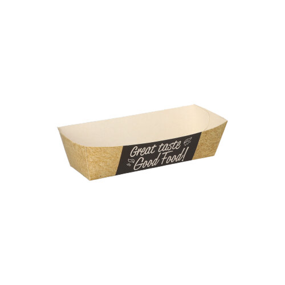 Papstar Snacktrays, Pappe "pure" 3 cm x 3,3 cm x 10,5 cm "Good Food"
