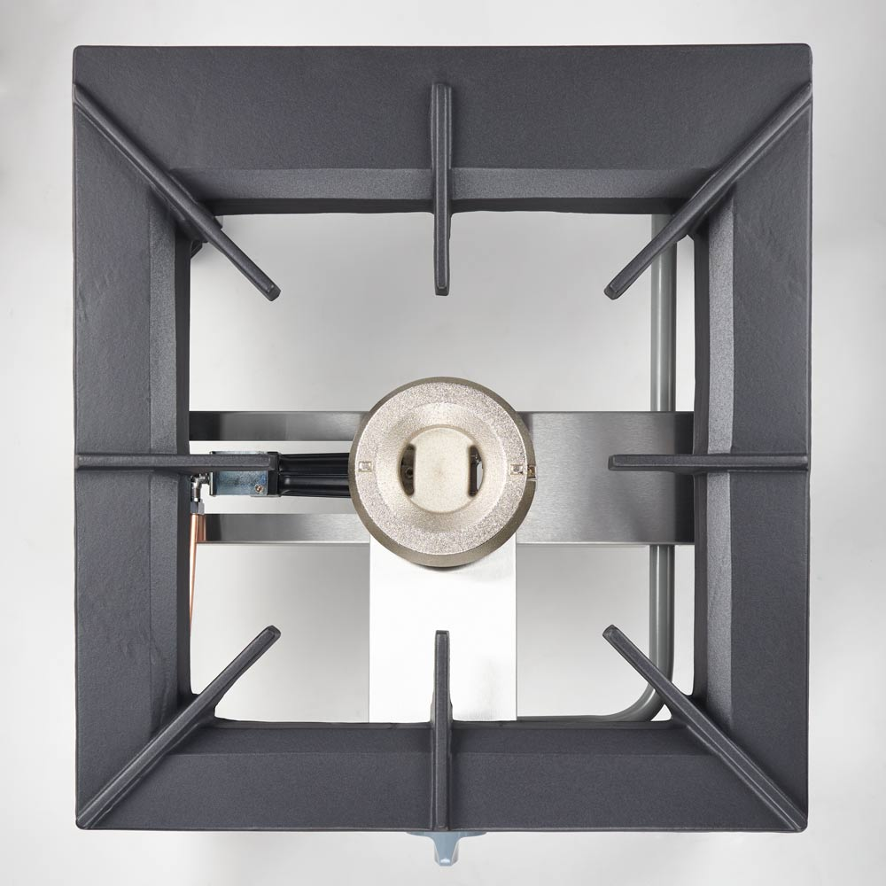 Stalgast Gas-Hockerkocher Top Power mit einem Brenner, 11kW, G30, 565x635x394 mm