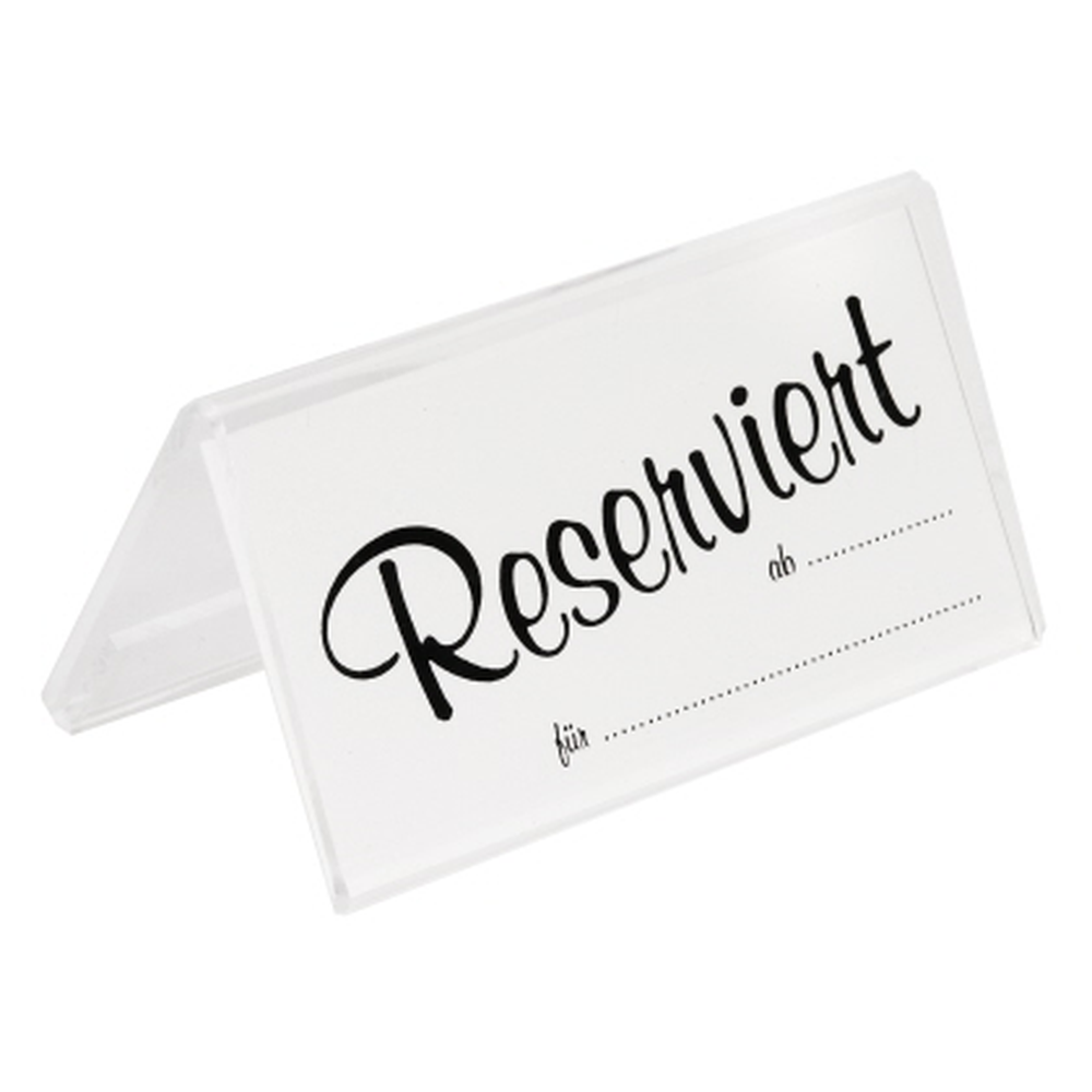 Contacto Einschubkarten Reserviert 25 St. doppelt für Aufsteller