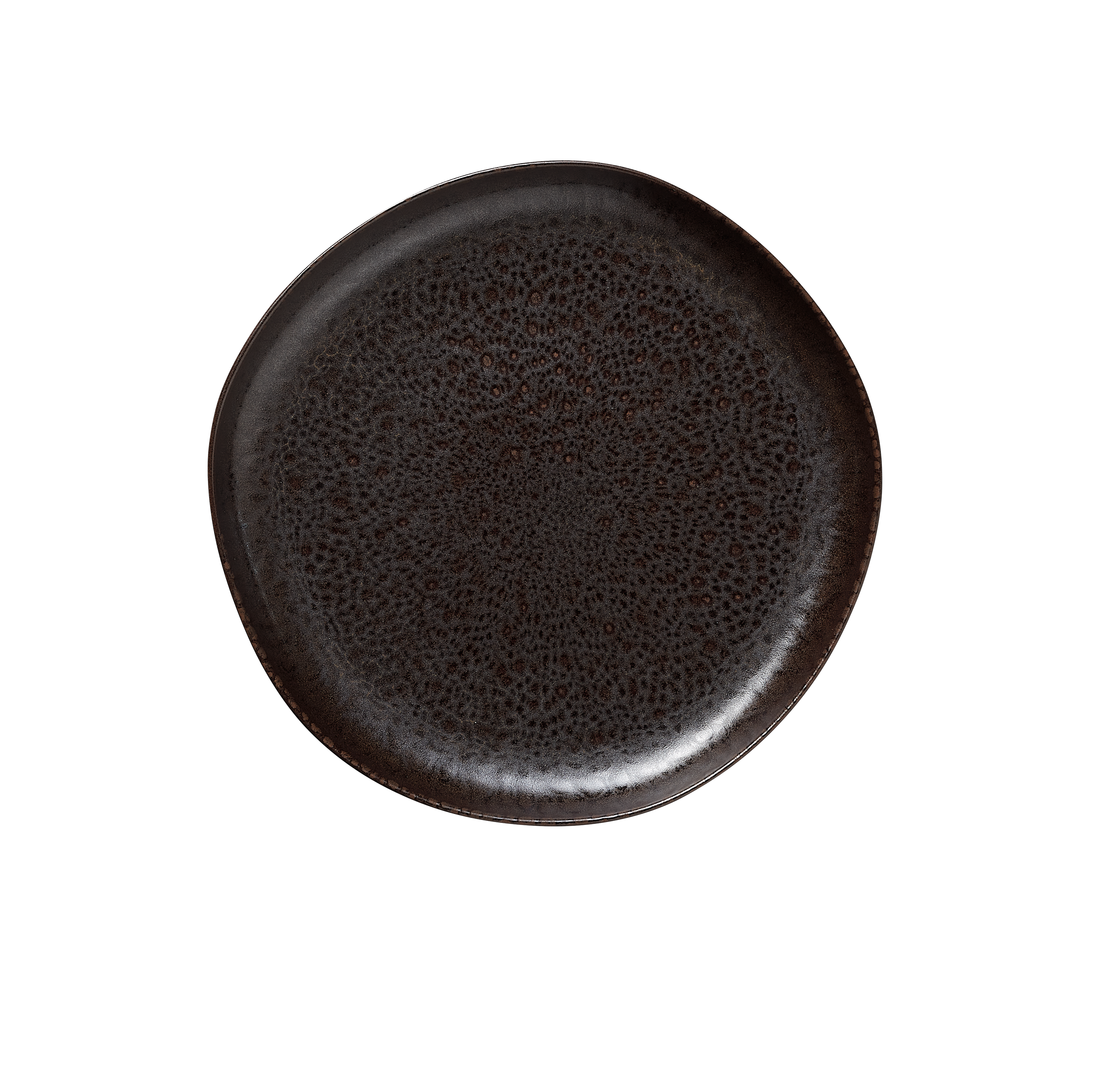 WAS Teller Set ROCKZZERO, flach, Ø 28 cm, Set á 6 Stück, metallic brown, Steinze