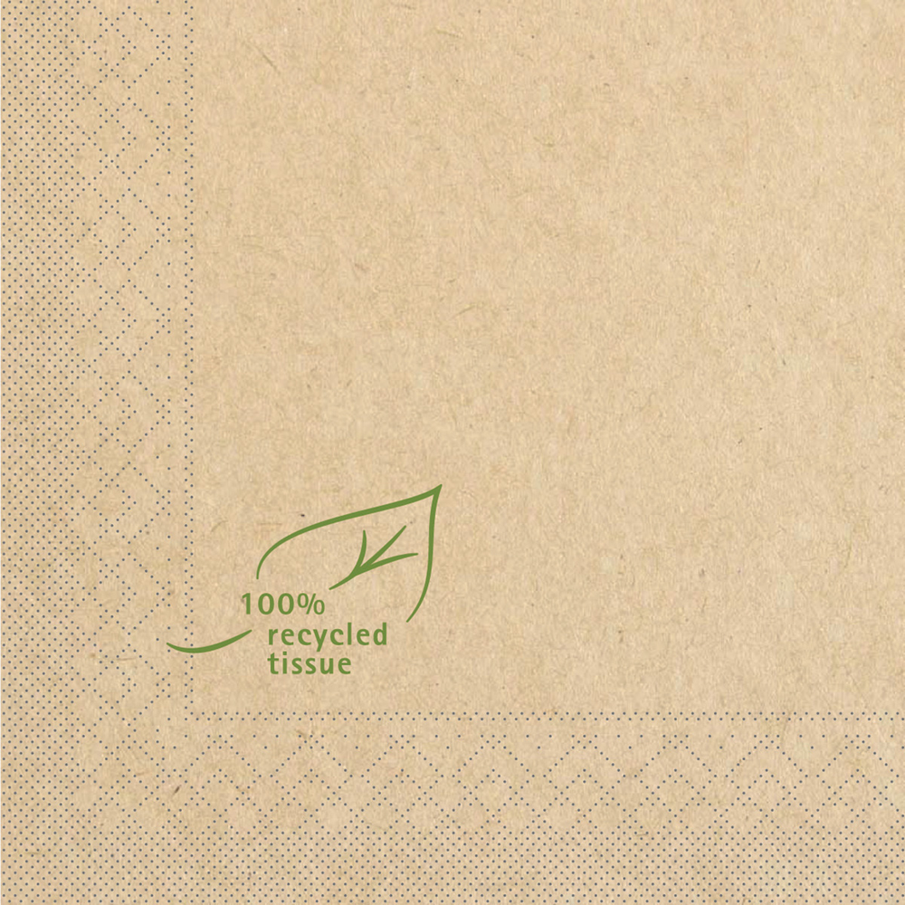 Mank Serviette Recycled Tissue 33 x 33 cm 1/4 Falz