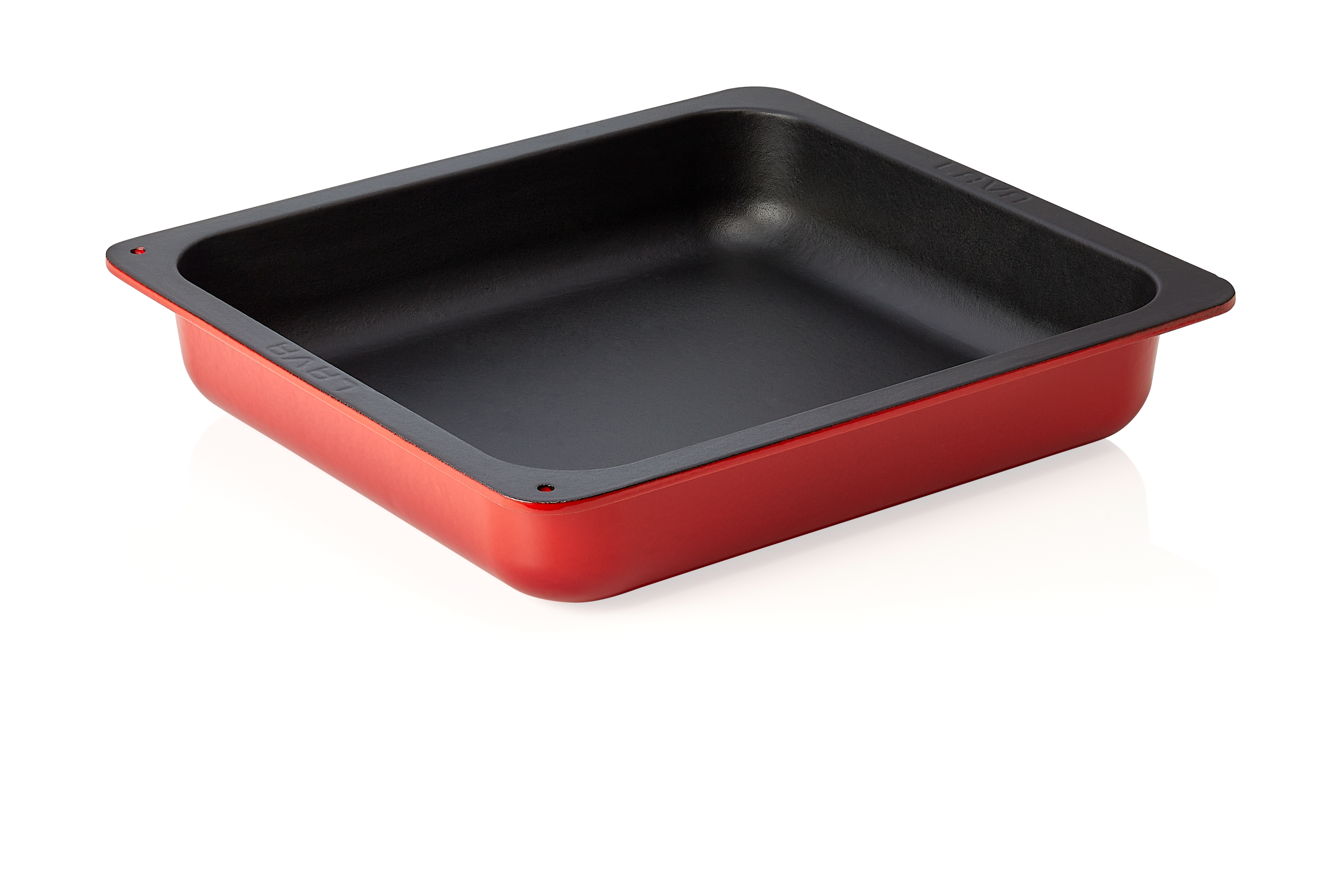 WAS GN Behälter 2/3 GN Höhe 65 mm 35,4 x 32,5 x 6,5 cm rot Gusseisen