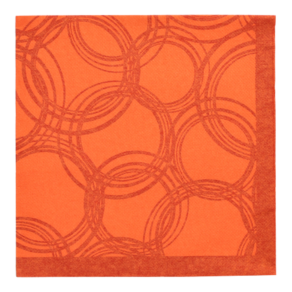 Papstar Servietten "ROYAL Collection" 1/4-Falz 40 cm x 40 cm nektarine "Bubbles"