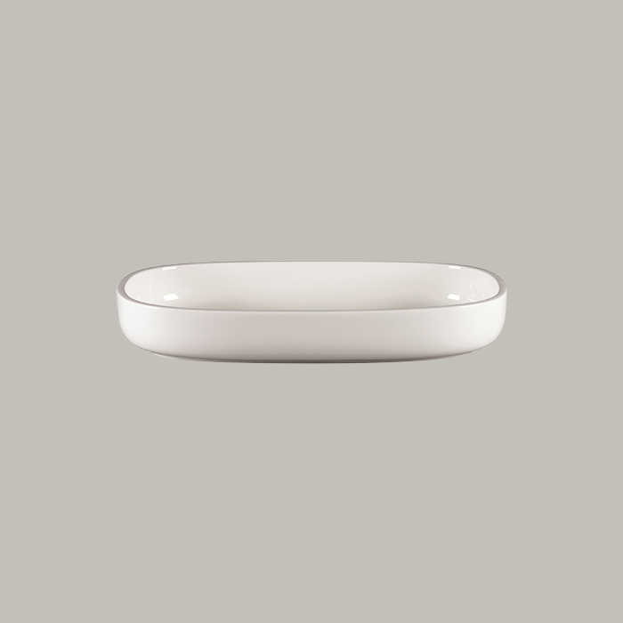 RAK Platte oval tief - white Länge: 30 cm / Breite: 20.4 cm / Höhe : 4.5 cm / I