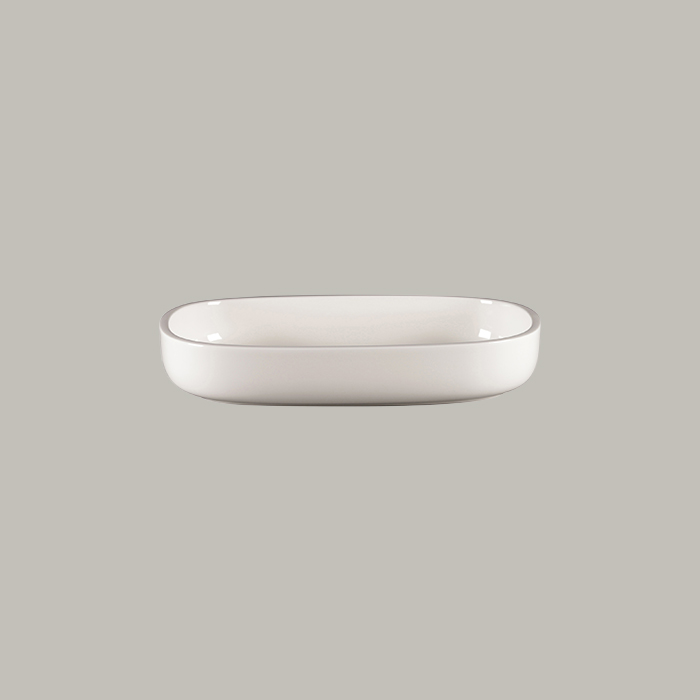 RAK Platte oval tief - white  Serie: Ease L 26 cm / W 18.3 cm / Ht. 4.5 cm / Con
