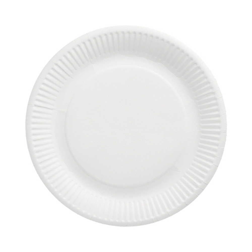 Papstar Teller, Pappe "pure" rund Ø 23 cm weiss