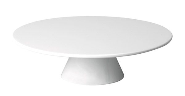 APS Servier- und Tortenplatte Ø 31 cm, H: 8 cm , Melamin, weiß