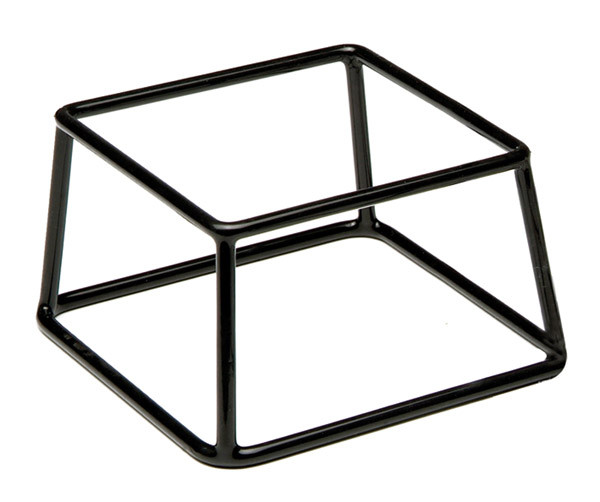 APS Buffet-Ständer -MULTI- 18 x 18 cm, H: 10 cm , Metall, schwarz ummantelt