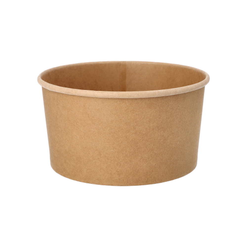 Papstar Salatschalen, Pappe rund 1000 ml Ø 15 cm · 7,5 cm braun