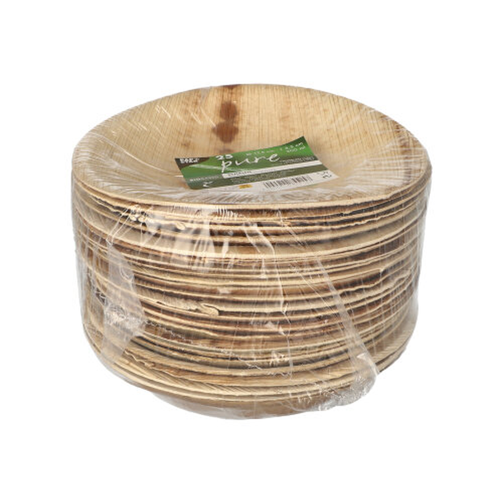Papstar Schalen, Palmblatt "pure" rund 300 ml Ø 17,5 cm · 3,5 cm