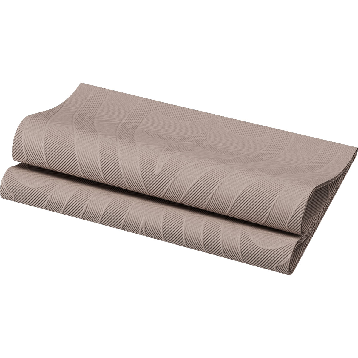 Duni Elegance-Servietten 40 x 40 cm 1/4 Falz Lily greige