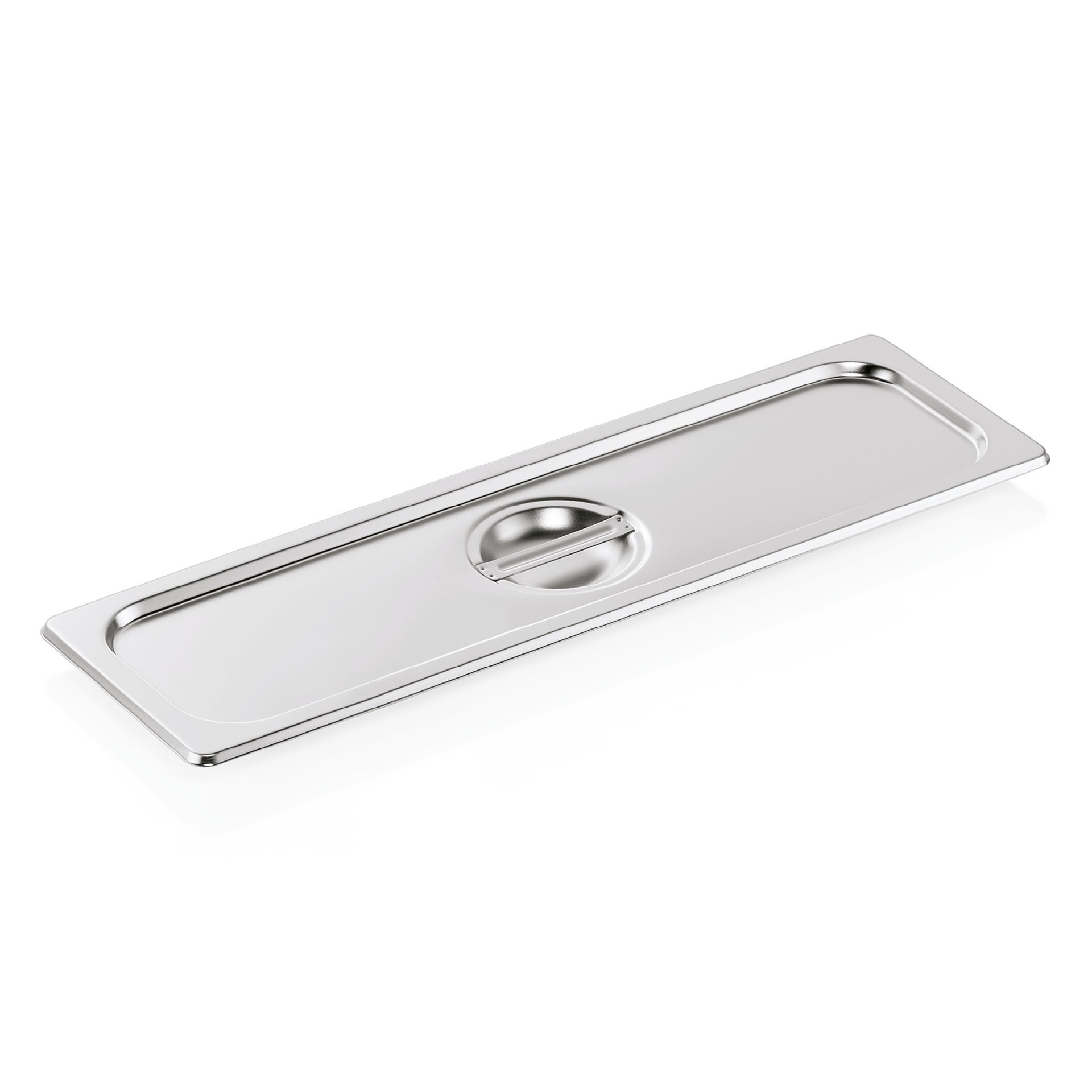 WAS GN Deckel GN CORE 2/4, mit Löffelaussparung, Chromnickelstahl