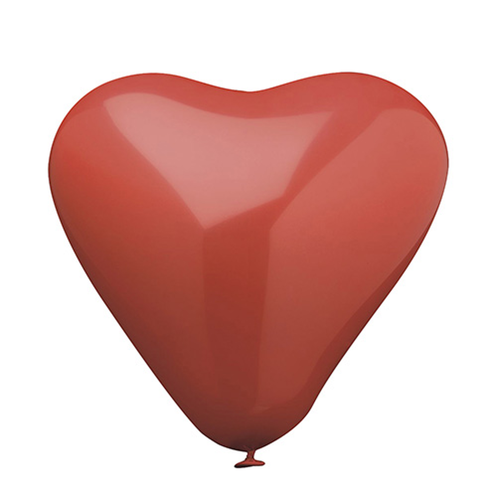 Papstar Luftballons Ø 30 cm rot "Heart" large