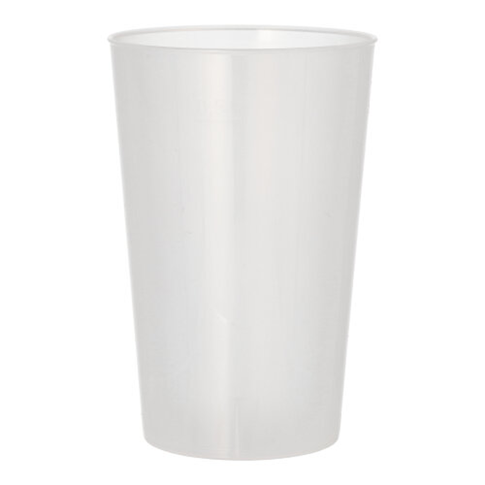 Papstar Mehrweg-Trinkbecher PP 0,5 l Ø 9,2 cm · 13,9 cm transluzent extra stabil