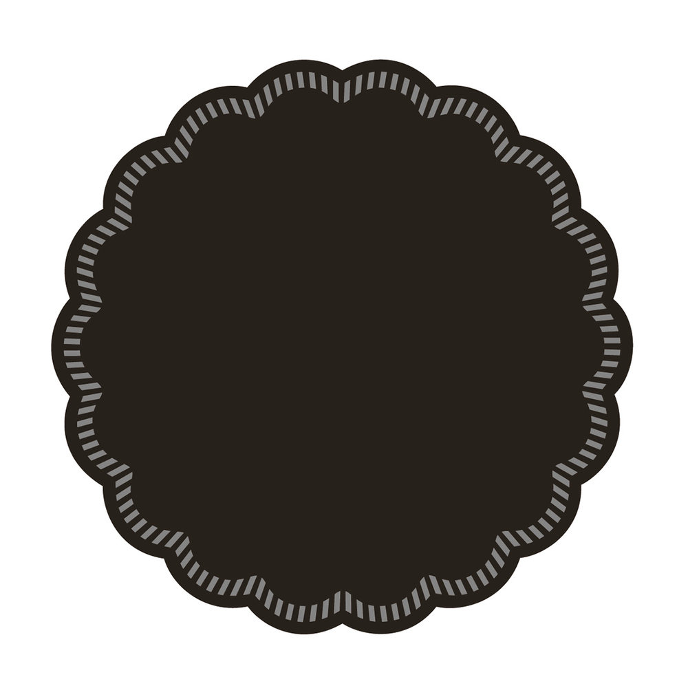 Mank Deckchen Basic schwarz 90 mm