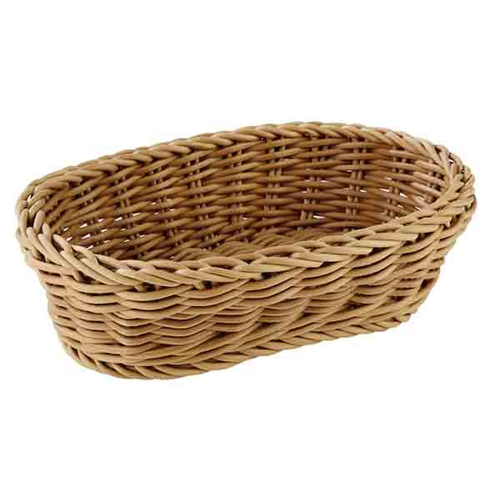 APS Korb, oval 19 x 12 cm, H: 6 cm , Polypropylen, braun