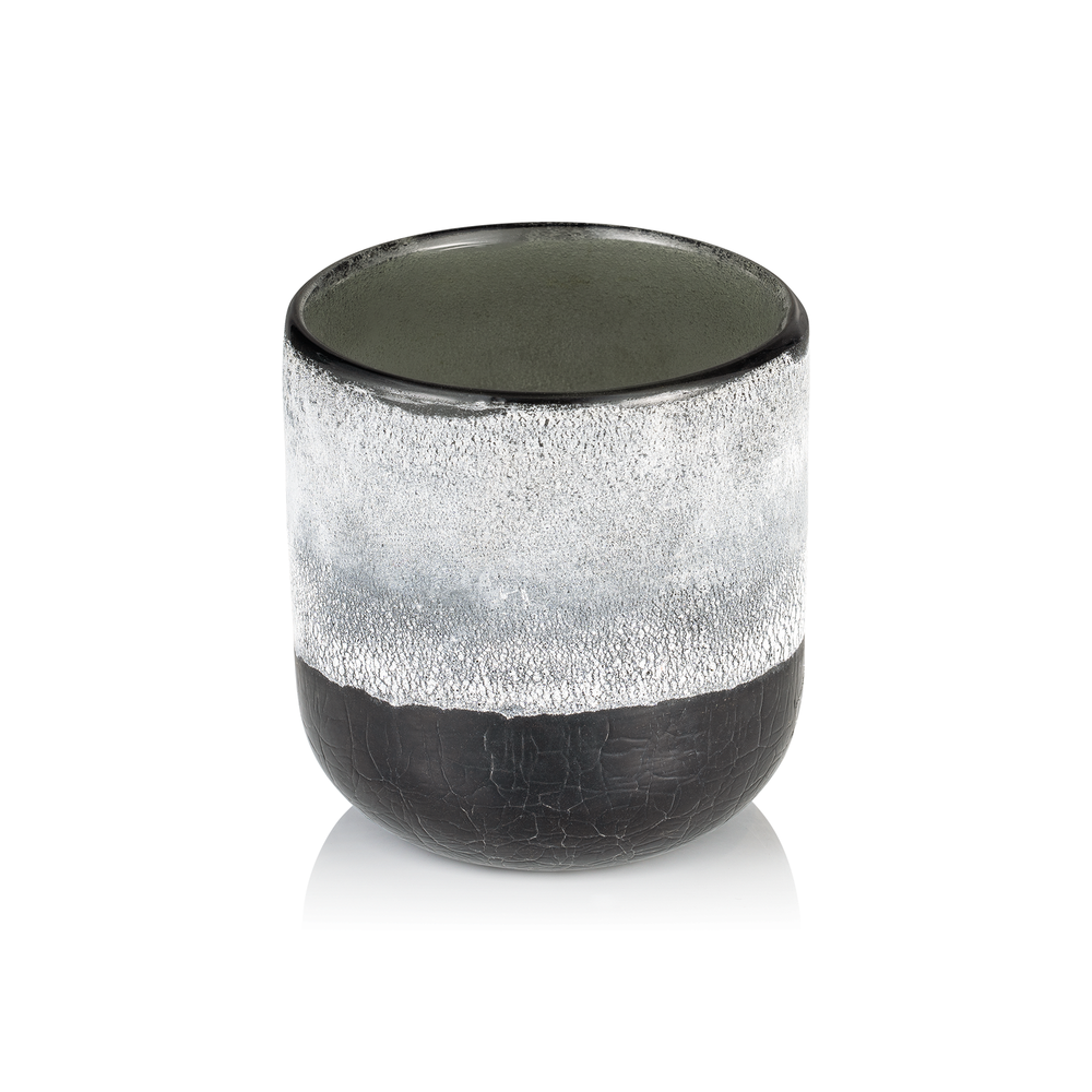 WAS Frosted Graphite Grey YUYU, Ø 10 cm, Höhe 11 cm, Glas