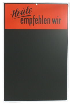 Contacto Preistafel 75 x 50 cm Heute empfehlen wir