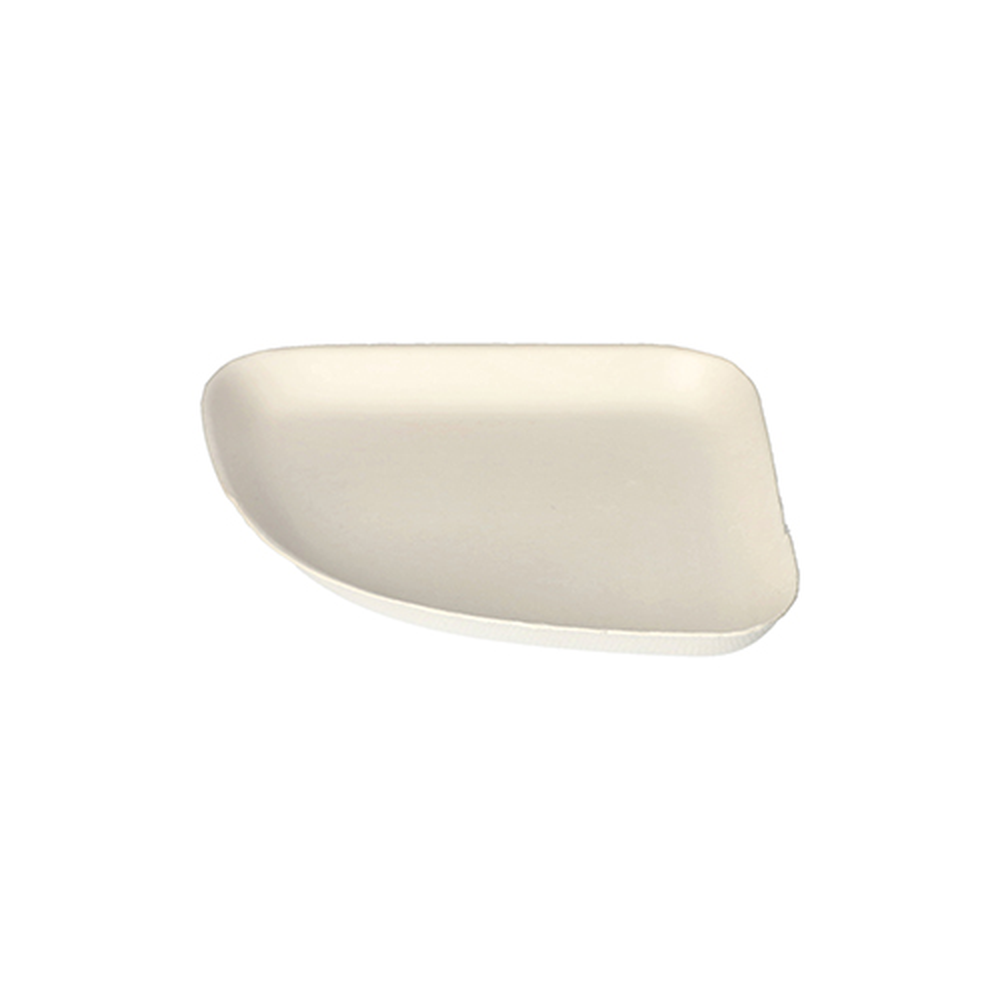 PAPSTAR Teller 1/4, Zuckerrohr pure 1,3 cm x 13 cm x 13 cm weiss Belle Vi