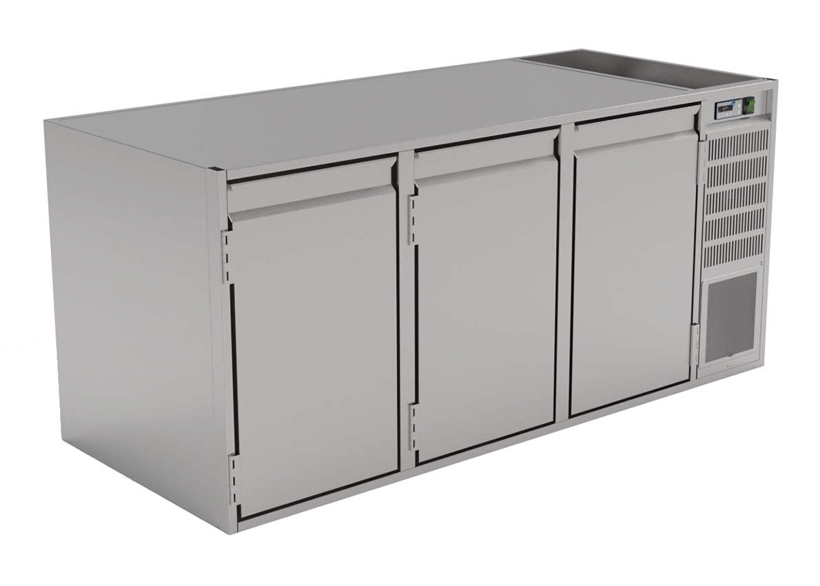 Nordcap Unterbaukühltisch KTE 3-70-3T MFR
