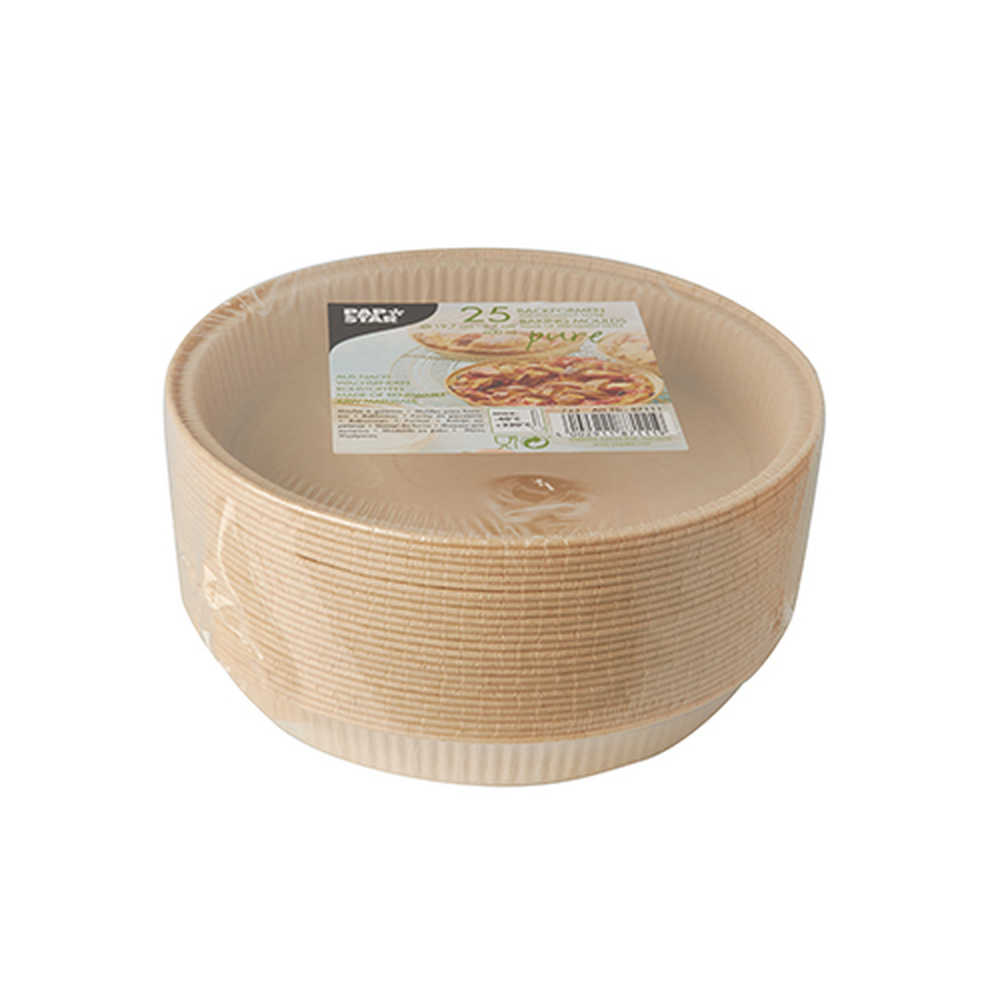 Papstar Backformen "pure" 600 ml Ø 19,7 cm · 2,7 cm braun