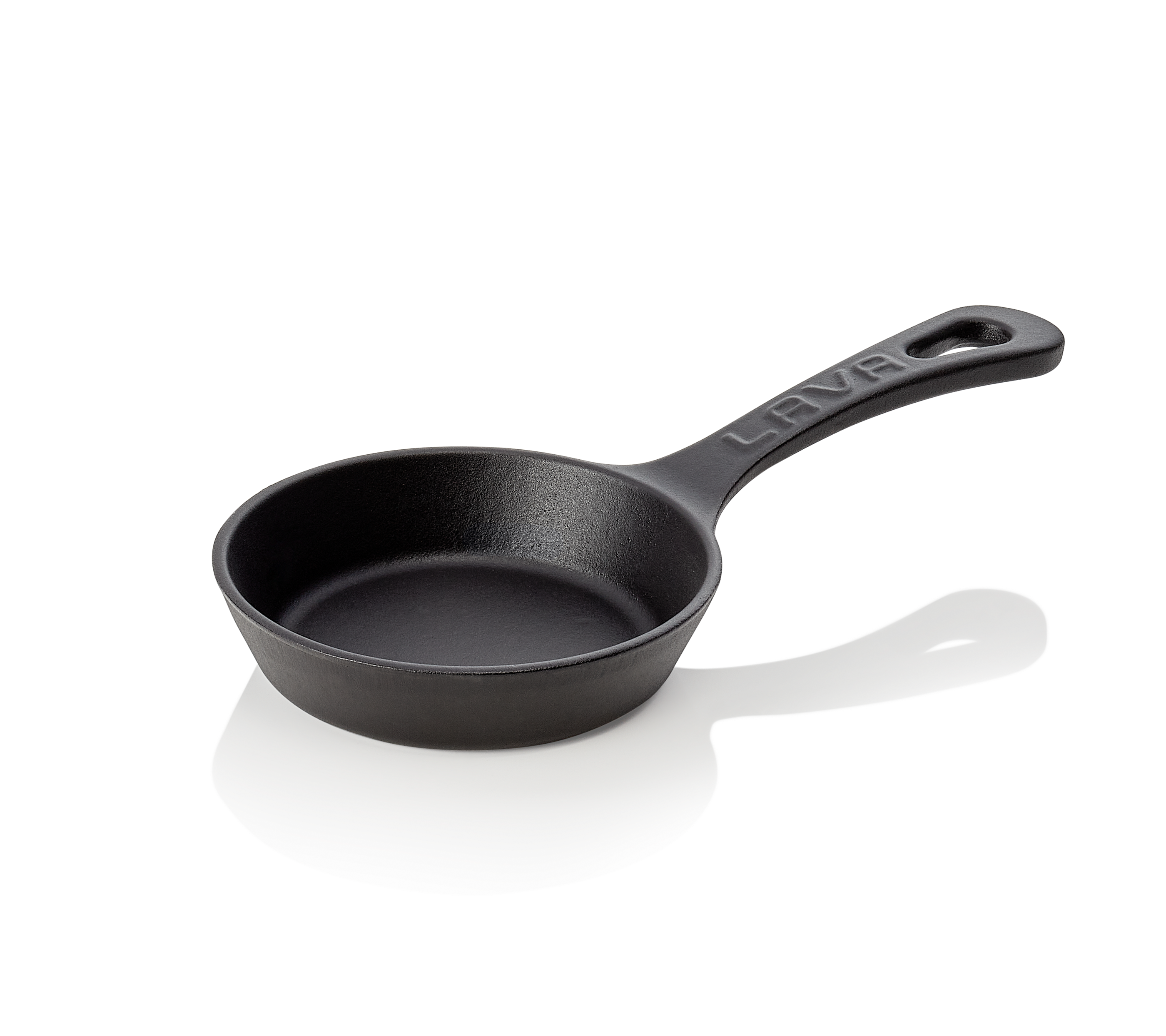 WAS Pfanne Ø oben 12 cm Höhe 3,0 cm Stiel 13 cm Gusseisen