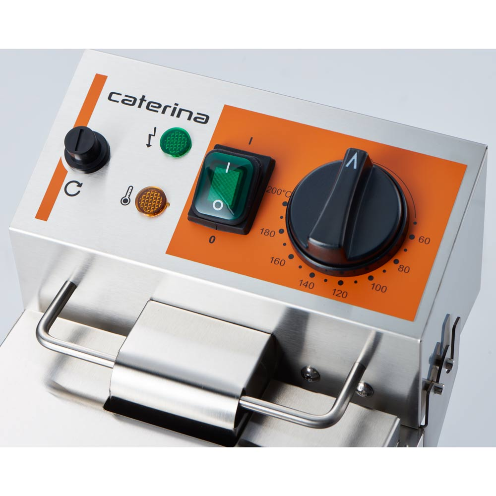 Stalgast Fritteuse CATERINA, 8 Liter, 200x430x315 mm (BxTxH), 2 kW 230V