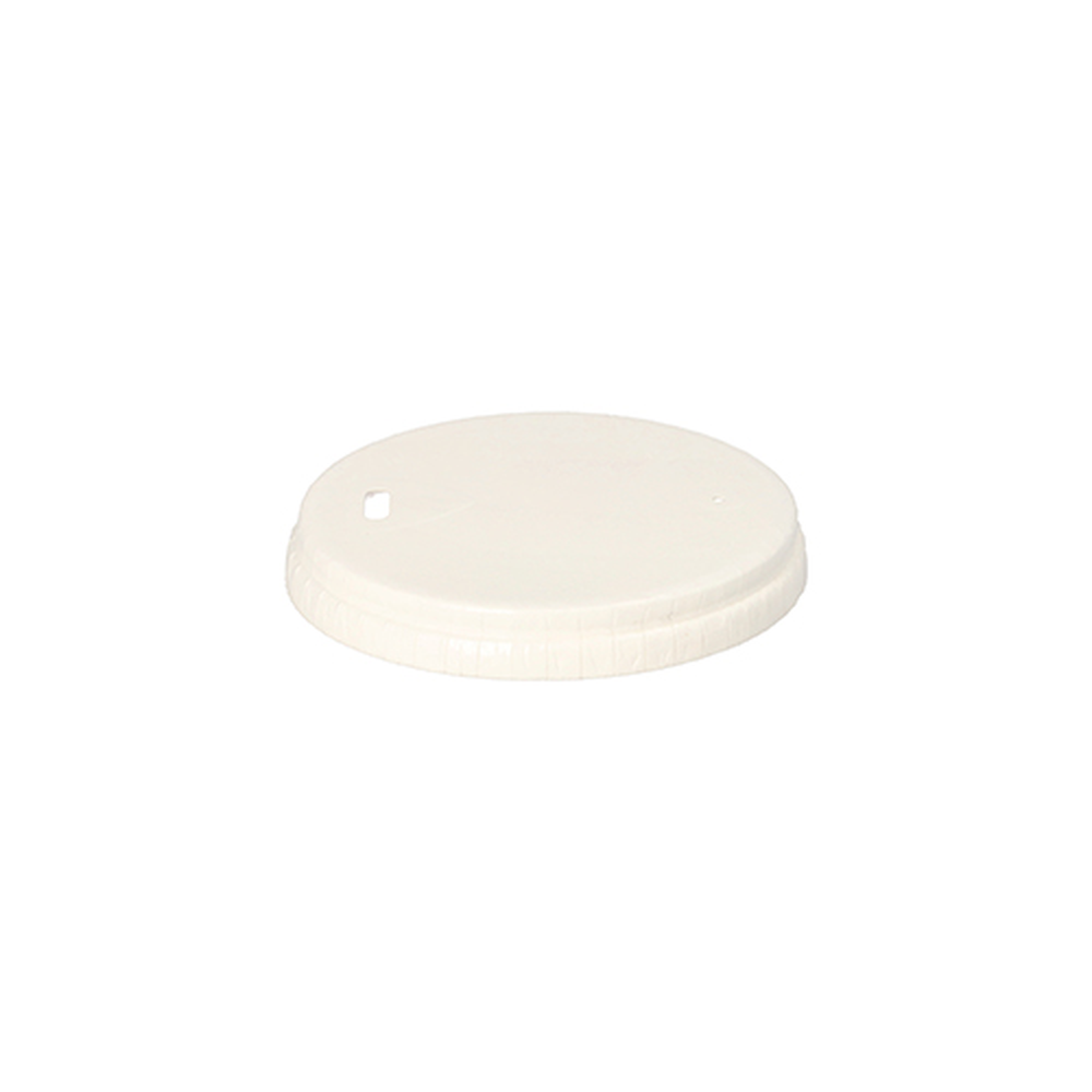 Papstar Deckel für Trinkbecher, Pappe rund Ø 8 cm weiss