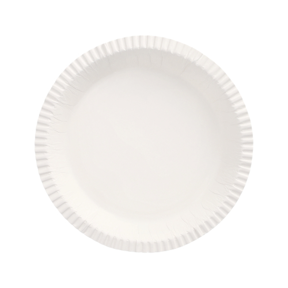 Papstar Schalen, Pappe rund Ø 19 cm · 2,4 cm weiss