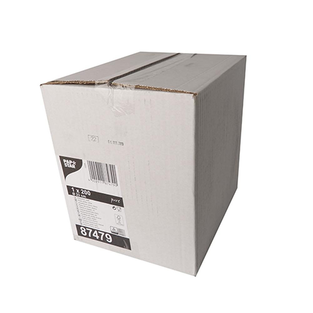 Papstar Teller, Pappe "pure" rund Ø 23 cm weiss