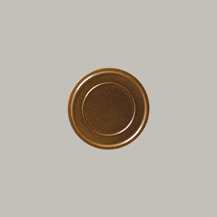 RAK Teller flach mit Rand - rust  Serie: Ease Ø 20.2 cm / Ht. 2.1 cm