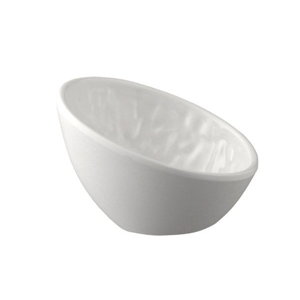 APS Schale, rund -TAO- 10,5 x 10 cm, H: 6,5 / 3 cm , Melamin, weiß, Steinoptik