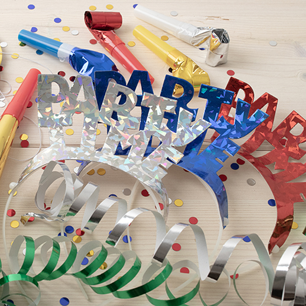 Papstar Haarreifen farbig sortiert "Party Time" "Metallic"
