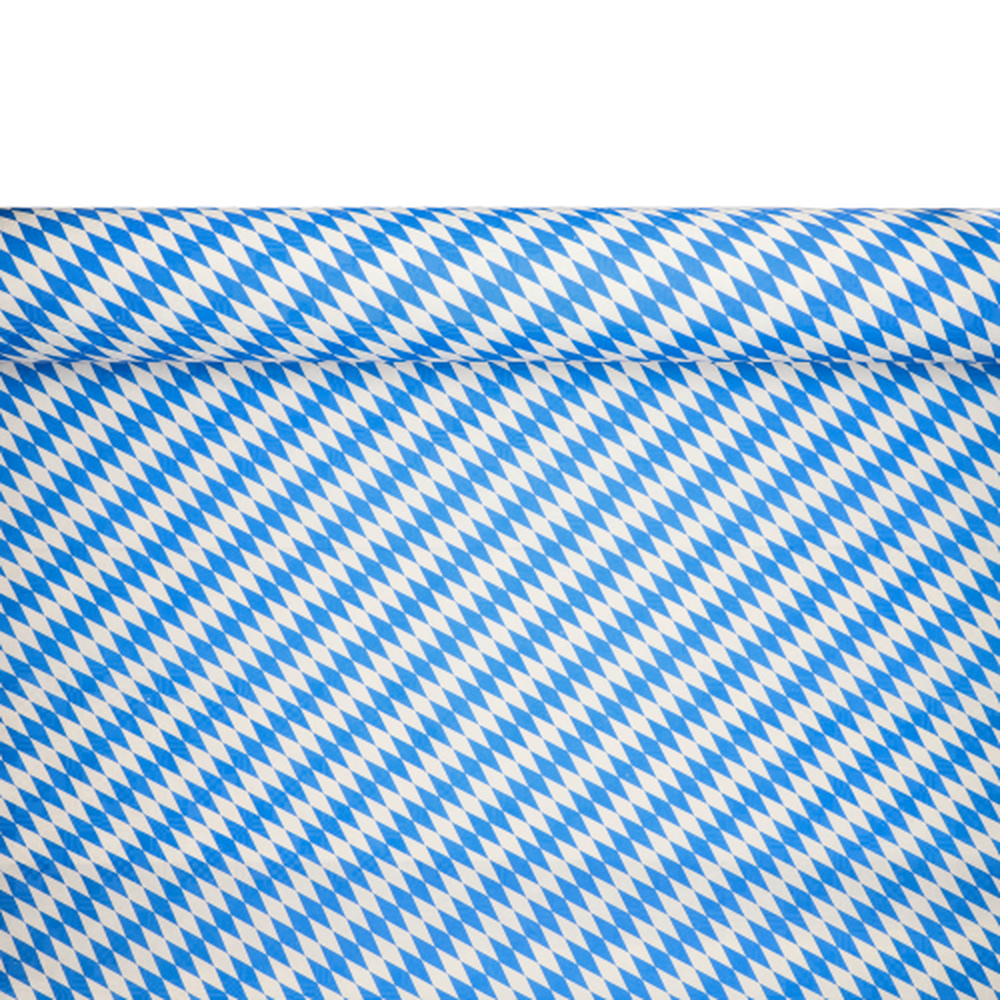 Papstar Papiertischtuch mit Damastprägung 50 m x 1 m "Bayrisch Blau"