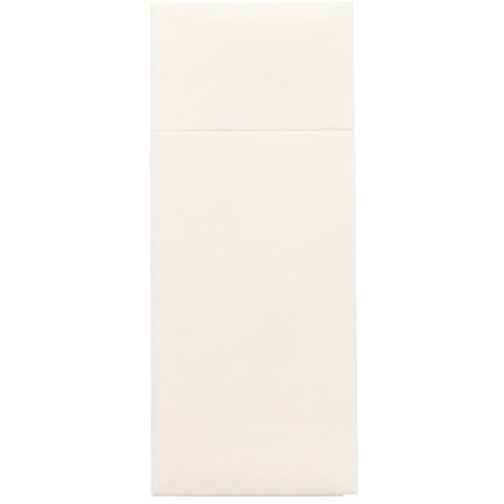 Papstar Bestecktaschen, Airlaid 40 cm x 33 cm weiss mit Besteckfalz
