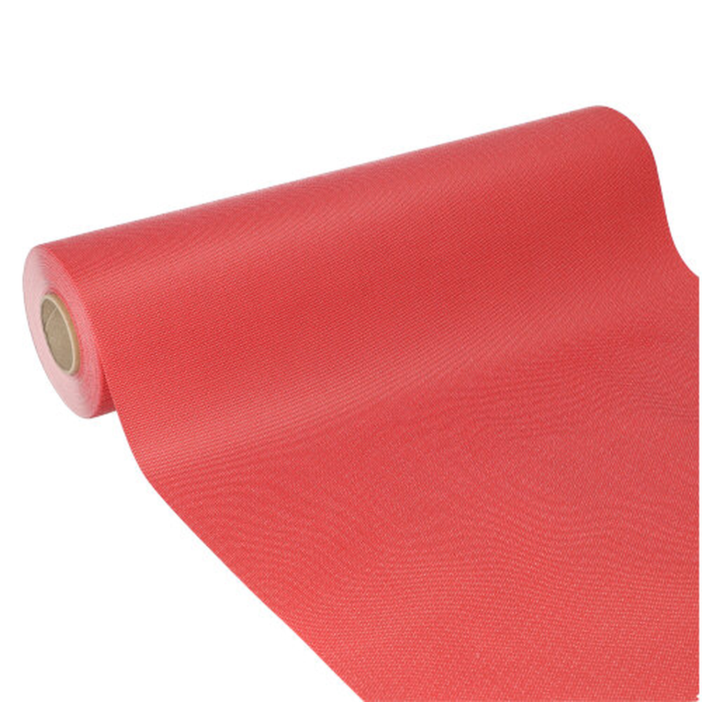 Papstar Tischläufer, stoffähnlich, Vlies "soft selection plus" 24 m x 40 cm rot