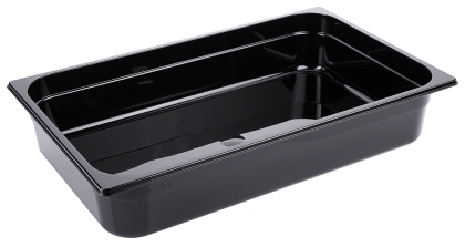 Contacto GN-Behälter 1/1, 100 mm Polycarbonat, schwarz