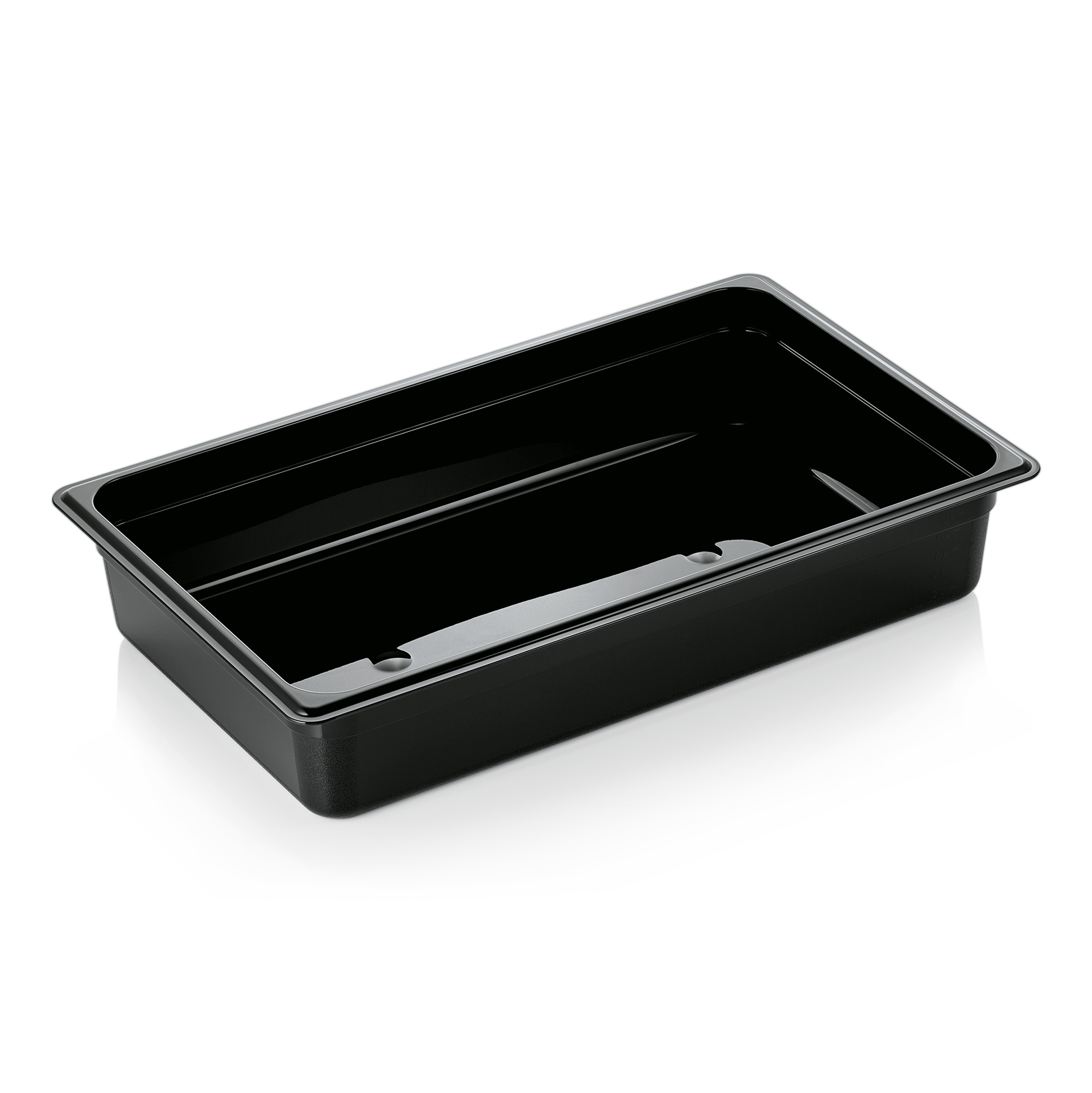 WAS GN Behälter 1/1-100 mm, schwarz, Polycarbonat GN 95