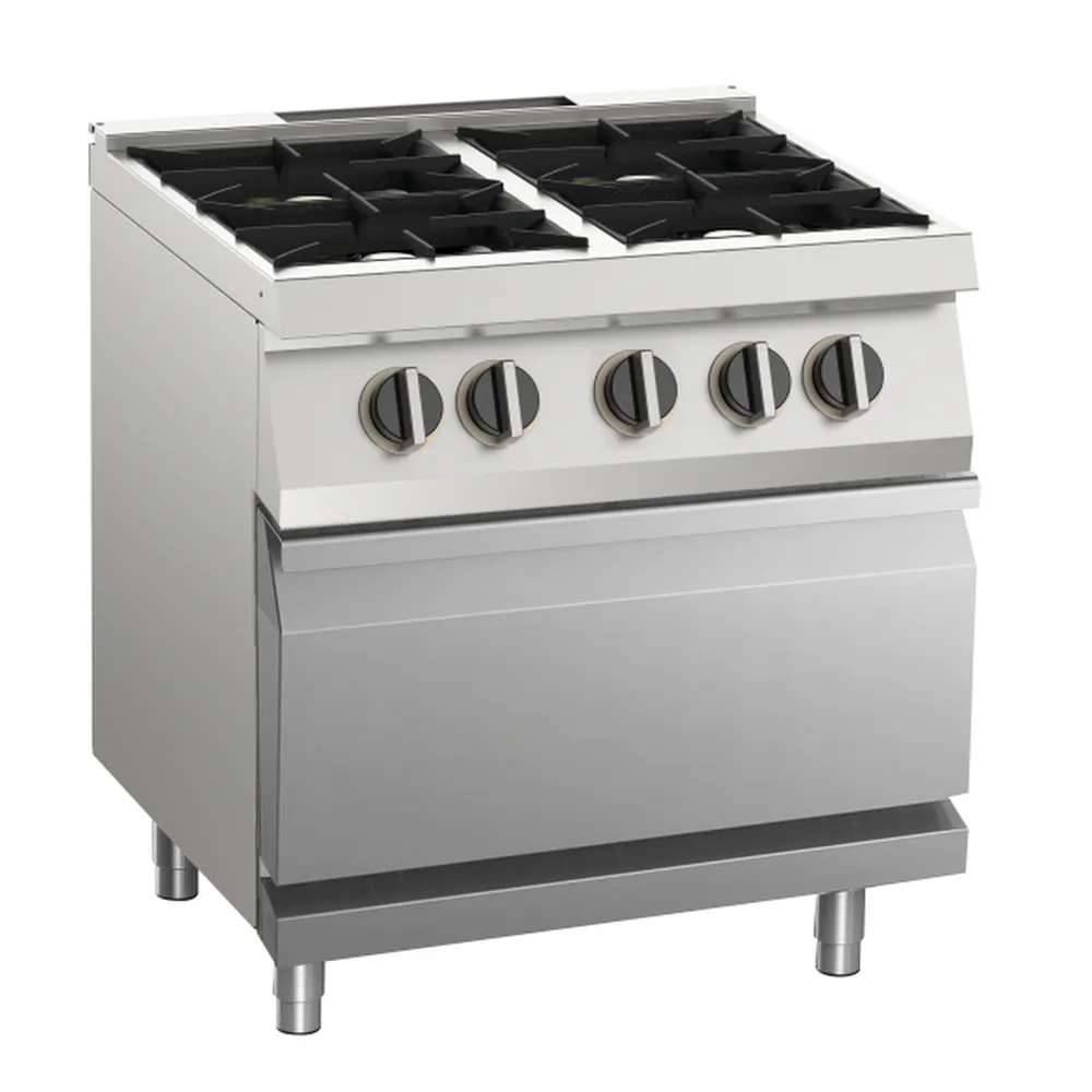 KBS Gas-Herd 4 Brenner mit Elektro-Ofen