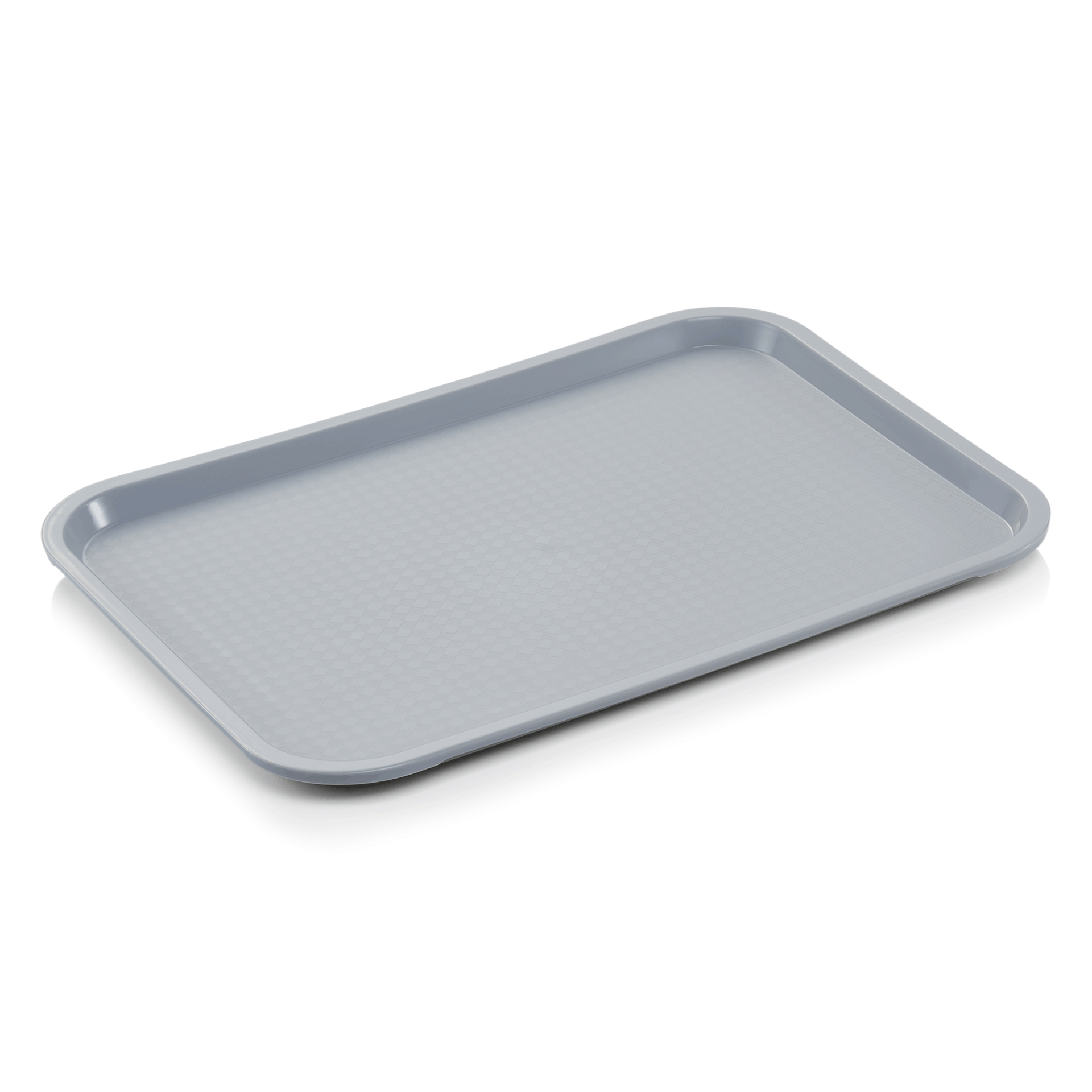 WAS Fast Food Tablett, 41,5 x 31 x 2 cm, lichtgrau, Polypropylen