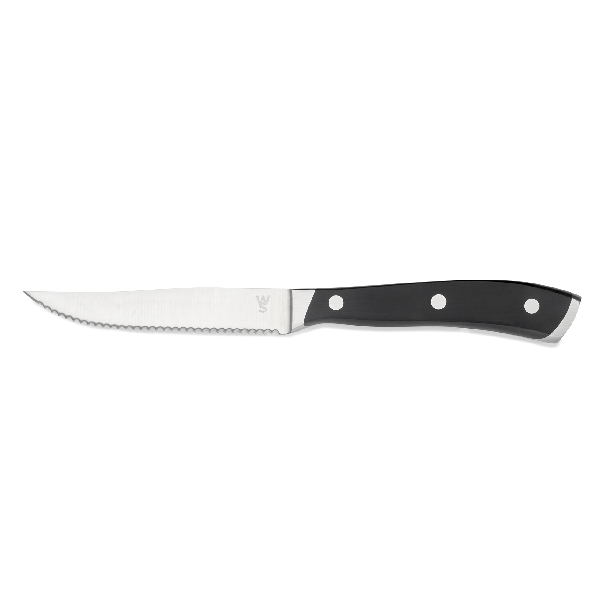 WAS Steakmesser Set mit ABS Kunststoffgriff, 23 cm, Set á 6 Stück, ABS Kunststof