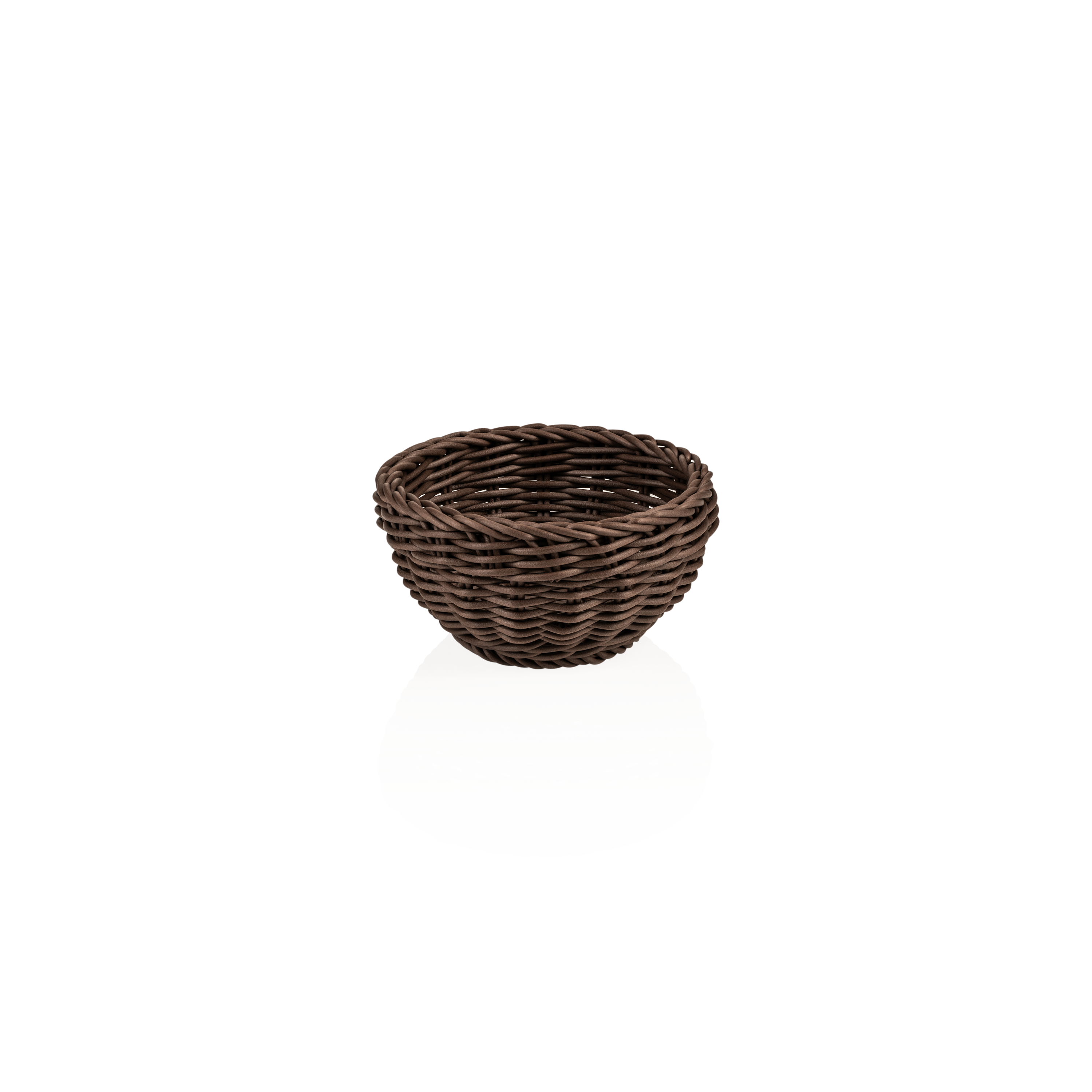 WAS Korb WEAVER PRO Tischkörbe, Ø 16 cm, Höhe 8 cm, braun, Polypropylen
