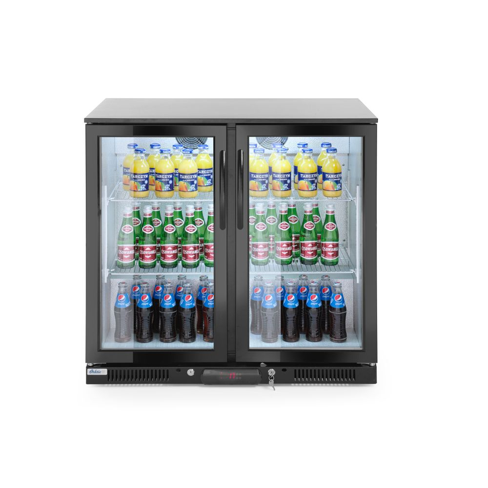 Hendi Bar Kühlschrank, doppeltürig 198L, Arktic, 220-240V/160W, 900x540x(H)890mm